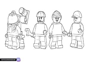 Lego City People coloring pages