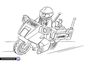 Lego City Police coloring page