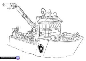 Lego City Ship Coloring Pages
