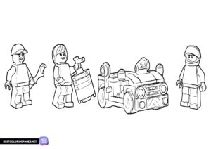 Lego City coloring pages for printing