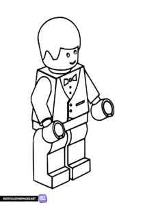 Lego City colouring page