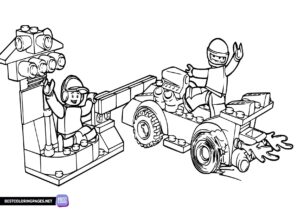 Lego City colouring pages