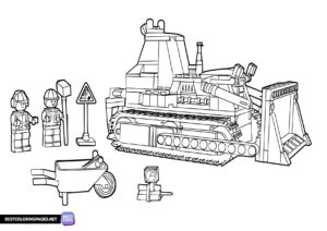 Lego City free printable coloring page