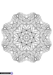 Mandala coloring sheet