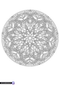 Mandala coloring sheet