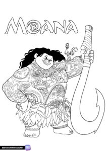 Maui coloring pages
