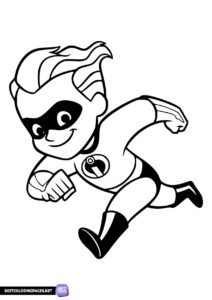 Max Parr The Incredibles coloring page
