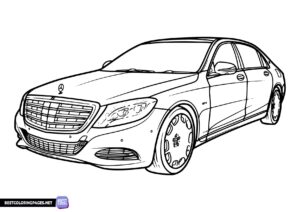 Mercedes coloring page to print