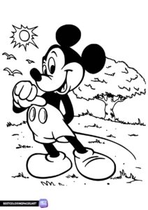 Mickey Mouse colouring pages