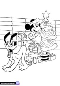 Mickey Mouse free coloring page