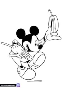 Mickey Mouse free coloring pages