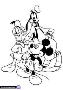 Mickey Mouse free printable coloring pages