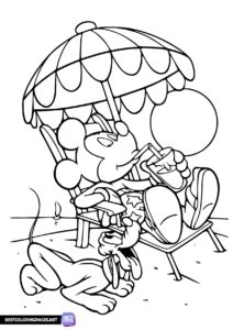 Mickey Mouse to print coloring page