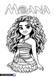 Moana coloring pages for print