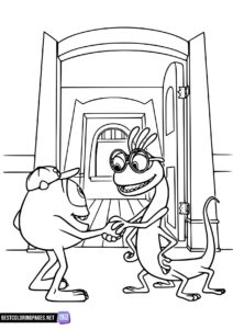 Monsters Inc Coloring Pages for kids