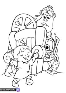 Monsters Inc coloring pages printable