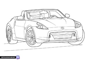 Nissan coloring page to print