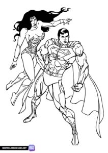 Online coloring pages Superman