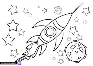 Outer space pictures to color