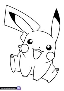 Pikachu coloring pages to print