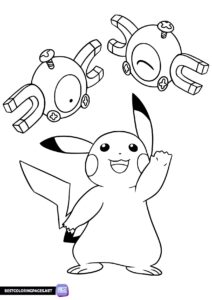 Pikachu coloring pages to print for kids