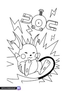 Pikachu to color, coloring page
