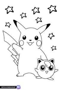 Pokemon Pikachu coloring page
