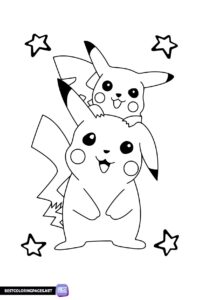 Pokemon Pikachu coloring pages