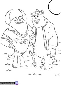 Printable Monsters, Inc. coloring page