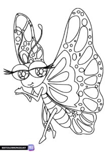 Printable butterfly coloring pages