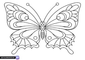 Printable butterfly coloring sheets
