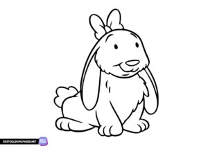 Rabbit Daffodil Cliffords Friend Coloring Pages