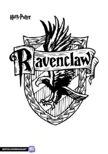 Ravenclaw coloring page