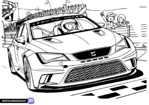 SEAT car coloring pages