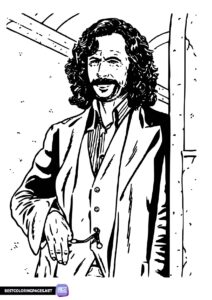 Sirius Black Coloring Page