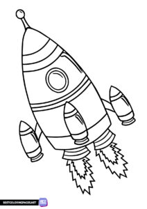 Space Rocket Coloring Pages