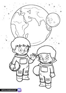 Space coloring books