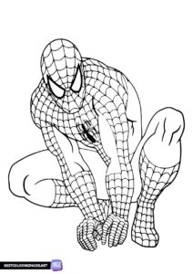 Spider man images coloring pages