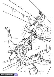 Spiderman coloring pages for adult