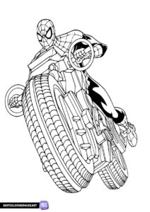 Spiderman coloring pictures free. Spiderman coloring page.