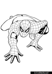 Spiderman for print. Spiderman Coloring Page