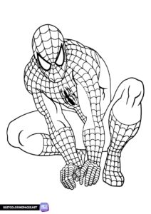 Spiderman free printable coloring pages