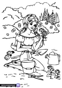 Spring coloring pages for kids