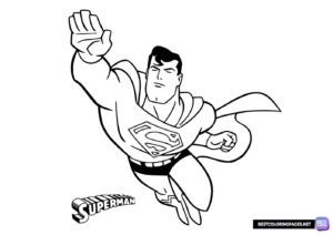 Superman Comic coloring page