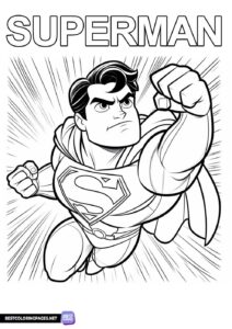 Superman coloring book printable