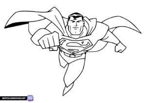 Superman coloring pages for children