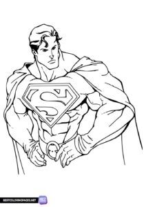 Superman coloring sheets