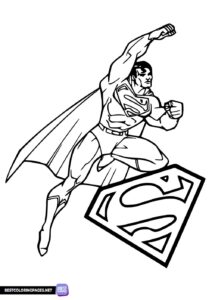 Superman printable coloring pages