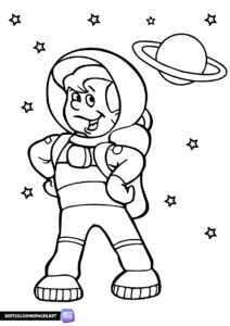 The Astronaut Coloring Page