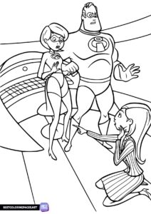 The Incredibles free printable coloring page